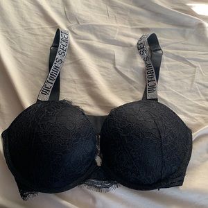 Black, New Victoria Secret bra, 32 DD padded push up